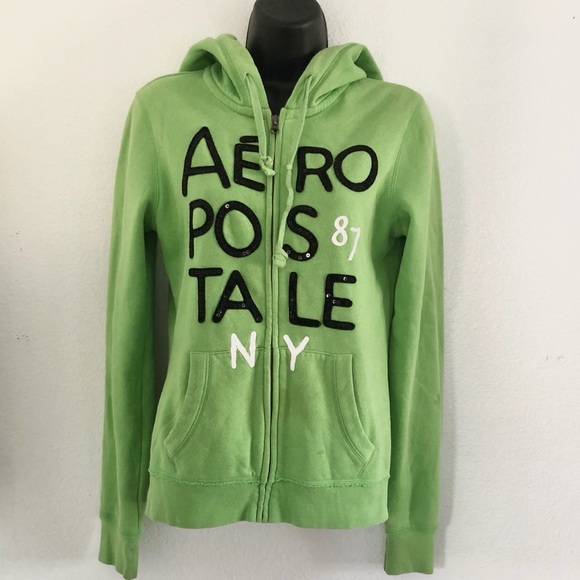 Aeropostale Tops - Aeropostale zippered hoodie sweater size Medium